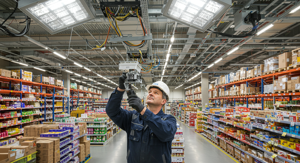 instalação elétrica galpões industriais